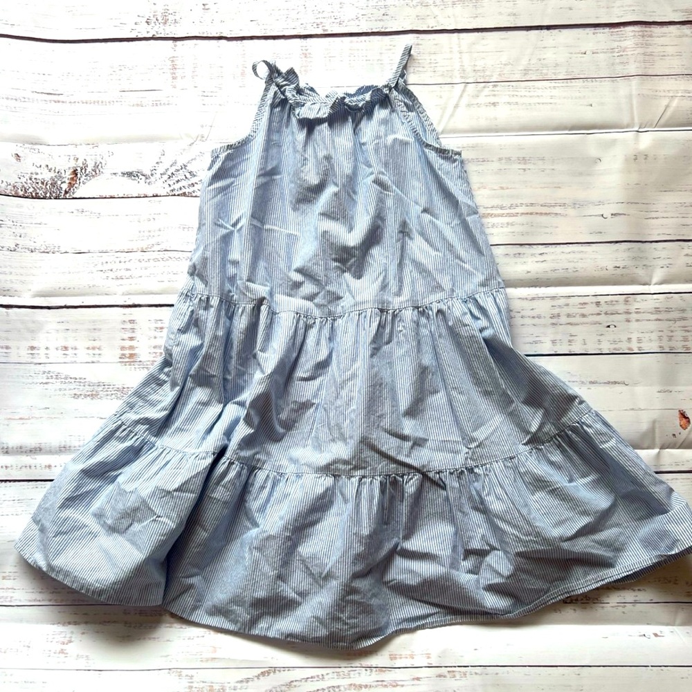 Girl’s Tiered Seersucker Sundress